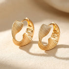 Textured Hoop Earrings