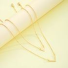 V-Shaped Triangle Chain Bracelet Set