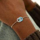 Mother & Daughter Eternal Bond Linking Circles Bracelet