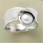 Vintage Pearl Inlay Ring