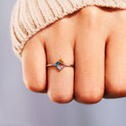 Personalized Baguette Birthstones Ring
