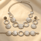 Bohemian Vintage Geometric Round Necklace And Bracelet Set