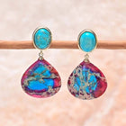 Bohemian Handcrafted Emperor Jasper Earrings