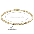 Chic 18K Gold Turquoise Beaded Bracelet