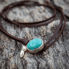 Vintage Turquoise Pearl Multi Layered Necklace