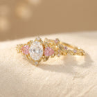 Romantic Pink Zirconia Rose Gold Ring