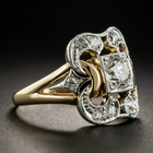 Radiance - Vintage Zirconia Ring