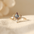 Victorian Crown Gold Sterling Silver Ring