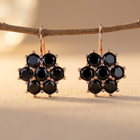 Zirconia Flower Stud Earrings