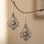 Retro Bohemian Water Drop Hollow Pattern Earrings