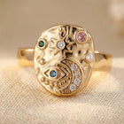 Vintage Round Sun Ring