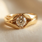 Elegant Zirconia Engagement Ring