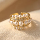 Bohemian Copper Cubic Zirconia Ring