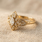 Vintage Elegant Copper Engagement Ring