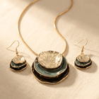 Bohemian Round Alloy Enamel Jewelry Set