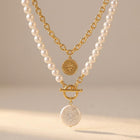 Elegant Pearl Beaded Multi Layer Necklace