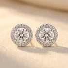 Round Cubic Zirconia Stud Earrings