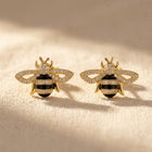 Vintage Bee Shaped Alloy Stud Earrings