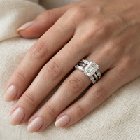 Vintage Silver Bright Layer Ring