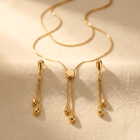 Teardrop Chain Pendant Jewelry Set