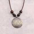 Brown beads with shallow kelat stripes