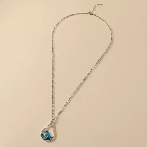 Exclusive Silver Turquoise Charm Necklace