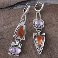 Elegant Rhinestone & Silver Plated Statement Earrings