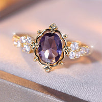 Vintage Gold Plated Court Style Floral Ring