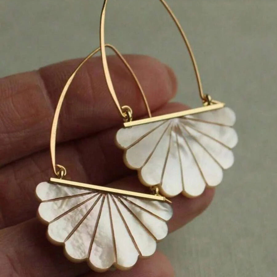 Vintage Boho Style Faux Pearl Decor Artistic Bridal Earrings