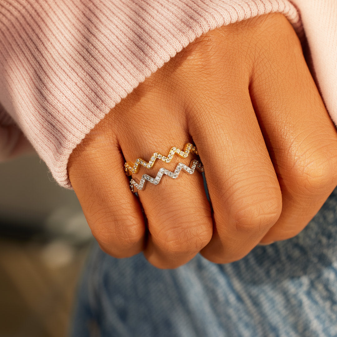Handcrafted Highs & Lows Ring for Daughter