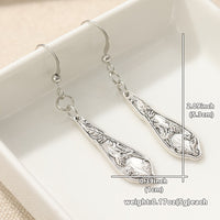 Elegant Vintage Spoon Silvery Earrings