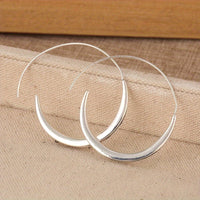 Handcrafted Retro Boho Copper Hoop Earrings