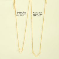 V-Shaped Triangle Chain Bracelet Set