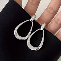 Elegant Classic Polished Zinc Alloy Teardrop Dangle Earrings