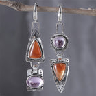 Elegant Rhinestone & Silver Plated Statement Earrings