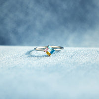 Personalized Baguette Birthstones Ring