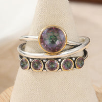 Elegant Bohemian Artistic Cubic Zirconia Inlaid Ring