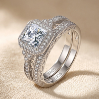 Vintage Synthetic Zirconia Textured Ring