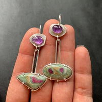 Bohemian Irregular Geometric Enamel Colorful Earrings