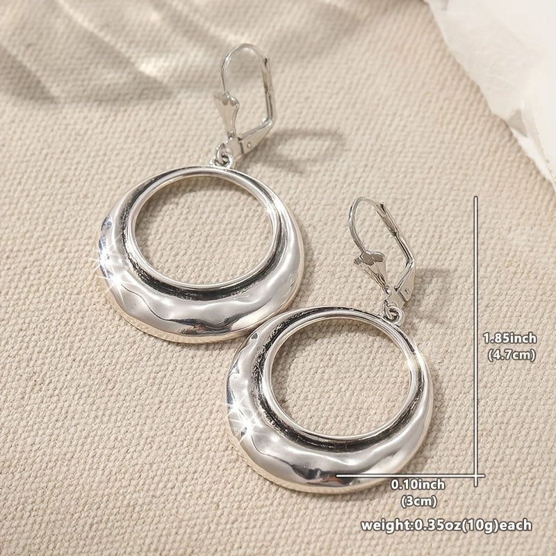 Bohemian Large Open Circle Tribal Style Hoop Earrings