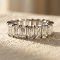 Vintage Cubic Zirconia April Birthstone Ring