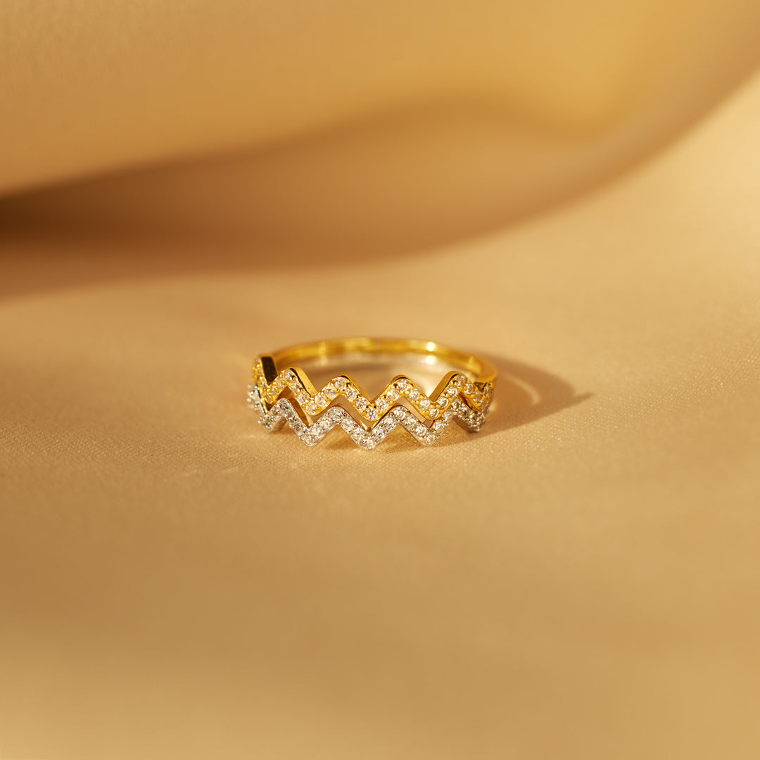 Handcrafted Highs & Lows Ring for Daughter