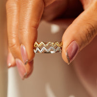 Handcrafted Highs & Lows Ring for Daughter