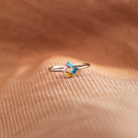 Personalized Baguette Birthstones Ring