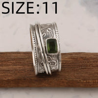 Geometric Design Silver Plated Ring with Zirconia Stone