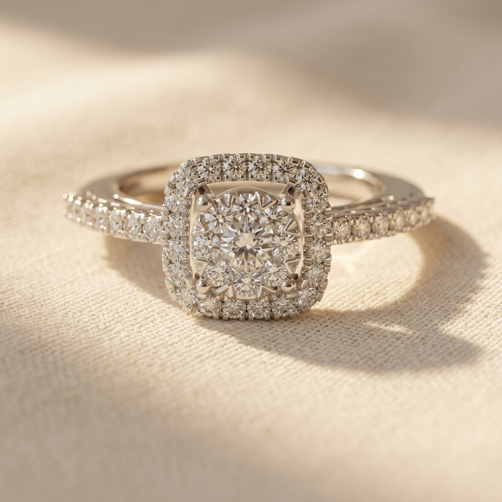 Elegant Vintage Square Cubic Zirconia Ring