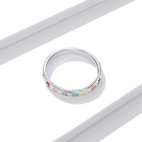 Sterling silver ring with paw-shaped design