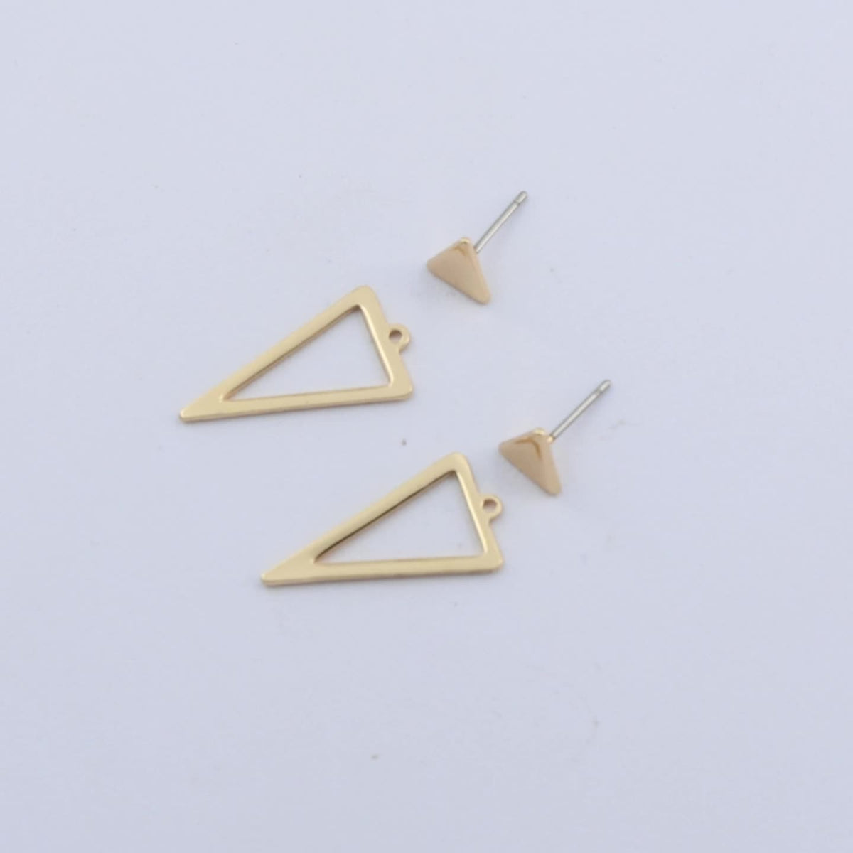 Modern Style Minimalist Triangle Drop Earrings