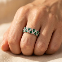 Vintage Gold Plated Green Zirconia Star Ring
