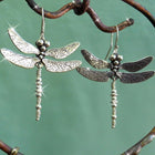 Elegant Vintage Dragonfly Drop Earrings